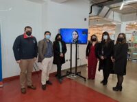 Foto Grupal Der. a Izq. Maria Iganacia Muños, Veronica Hernandez, Elizabeth Berrios, Romana Juarez, Luz Hun, Alfredo Gutierrez, Felipe Baltra